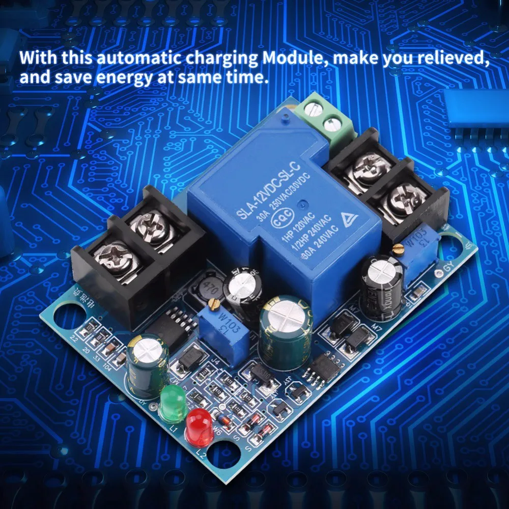 30A 24V Automatic Battery Charging Controller Protection Module YX1708 Battery Undervoltage Charge Control Module