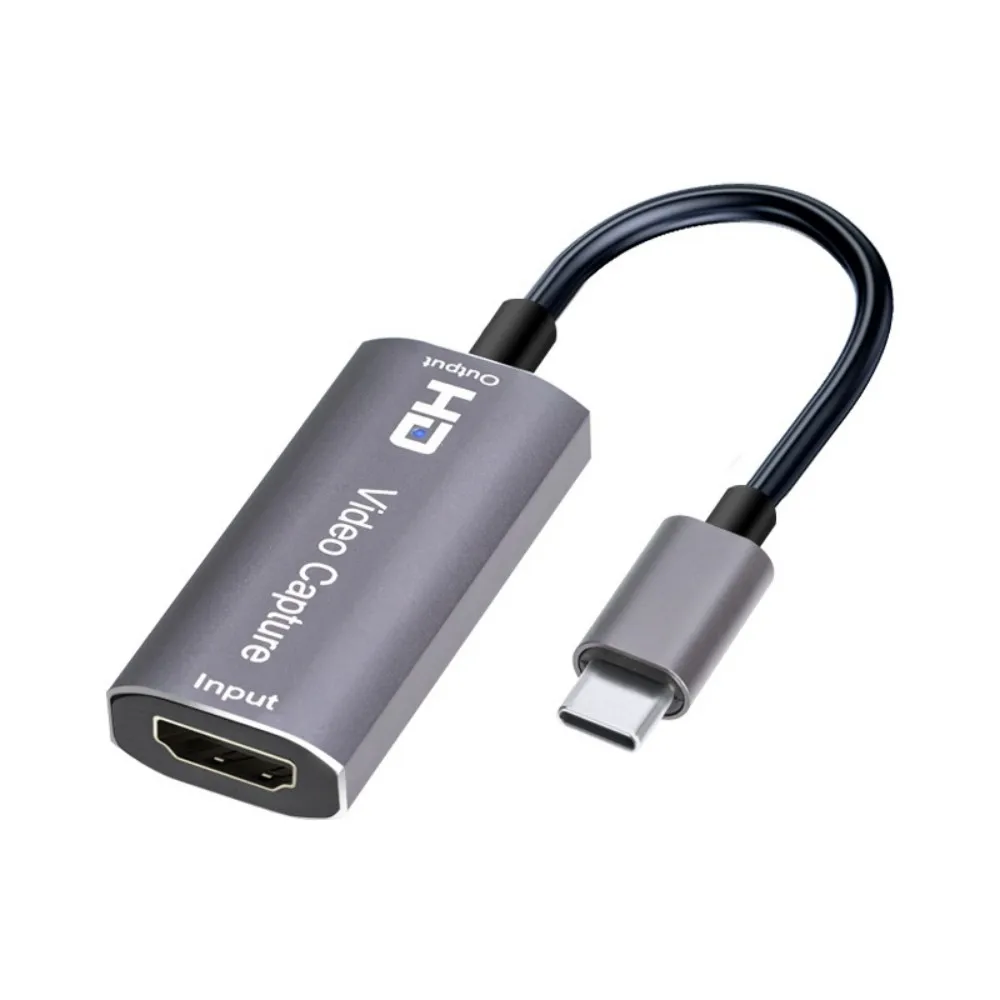 Карта видеозахвата 4K для HDMI-совместимого кабеля мама-USB C папа 1080P потоковое видео в реальном времени игровой рекордер