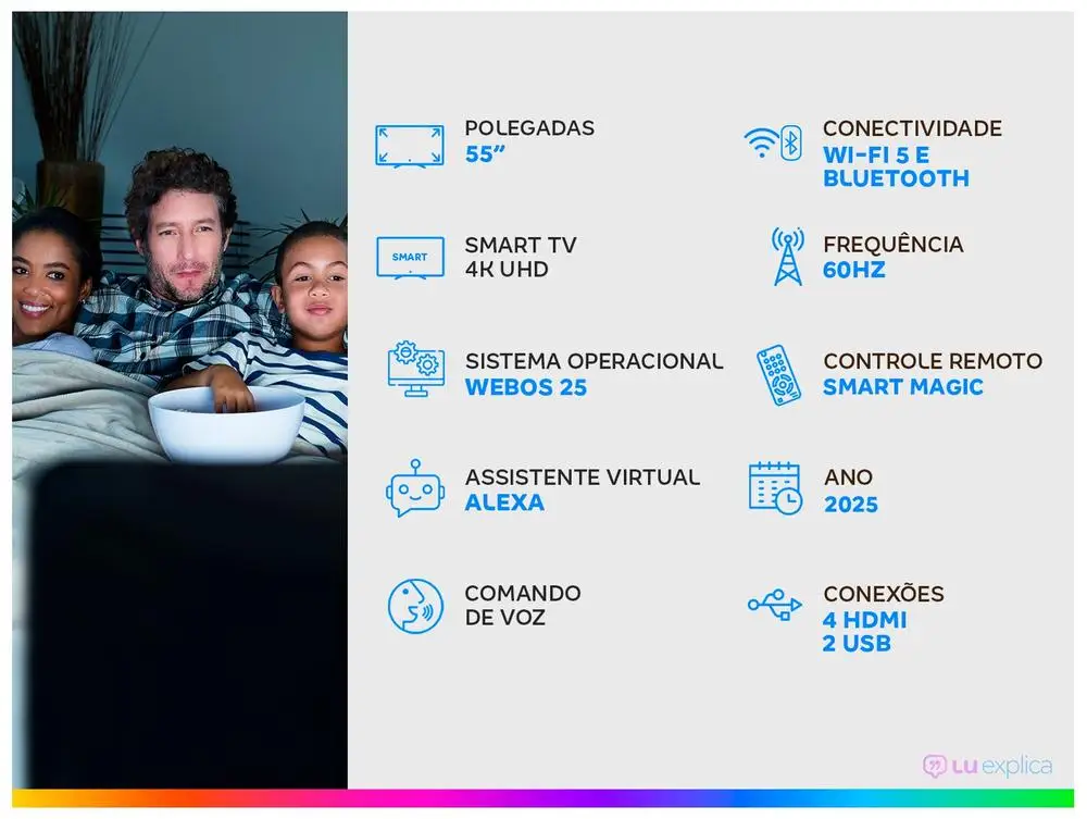 تلفزيون ذكي 55 بوصة LG 4K Ultra HD QNED MiniLED 55QNED85ASG WebOS 25 معالج α8 AI Alexa 4 HDMI #2