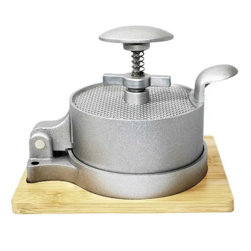 

A59Z-Adjustable Spring Burger Press, Hamburger Press Patty Maker, Patty Press Makers Push Plunger