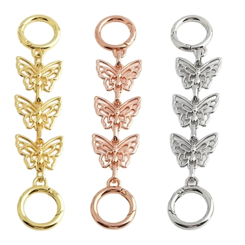 

5asd Butterfly Design Adjustable Jewelry Extender Chain For Necklace Bracelet Elegant Extension Clasp Practical Accessory