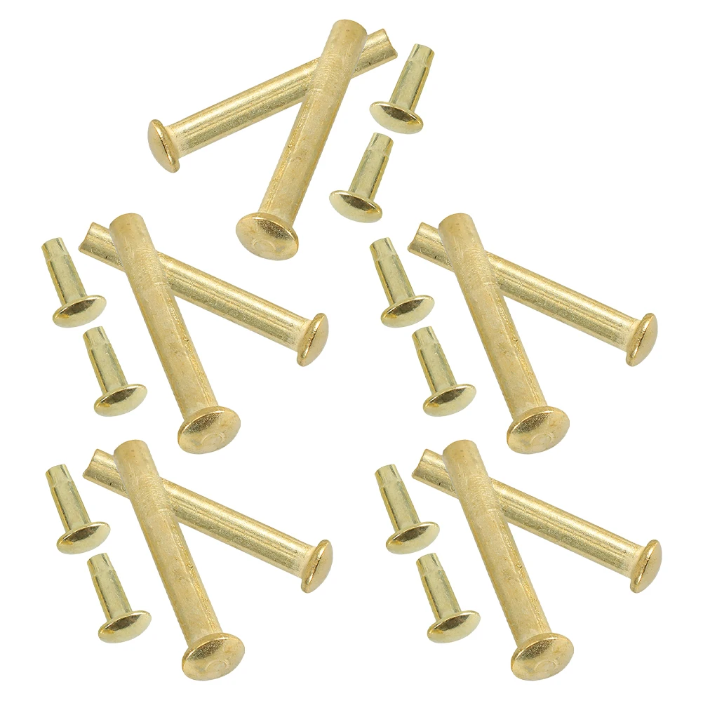 

10 Sets Fan Nail Accessories Stainless Steel Screws Rivets Nuts Folding Fan Repair Parts Shaft Hand Craft Decorative Fans