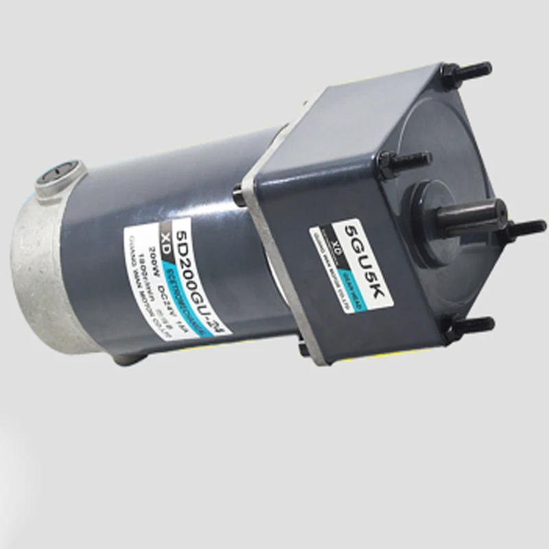 5D200GN-C 200W DC gear reducer motor 12V24V smart home medical machinery office equipment printing textile window machine motor