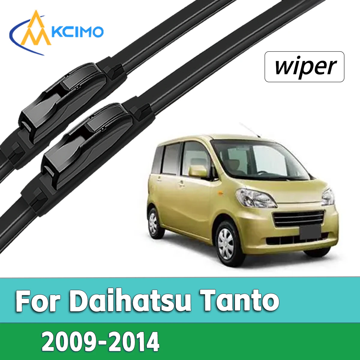 

Anti-Vibration Quiet Front Wiper Blades For Daihatsu Tanto 2009-2014 Easy Installation Automotive Accessories