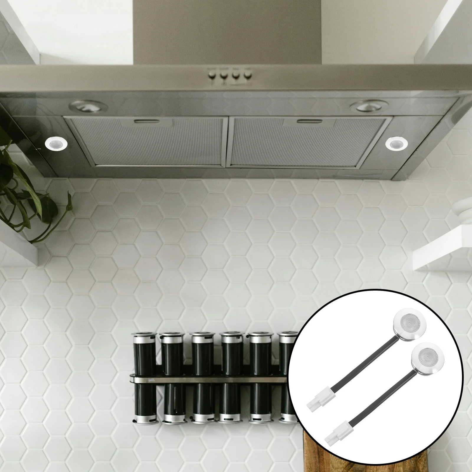 

2pcs Led Cooker Hood Bulbs Compact Sealed Design High Brightness Range Hood Light Replacement Full Coverage Under Cabinet