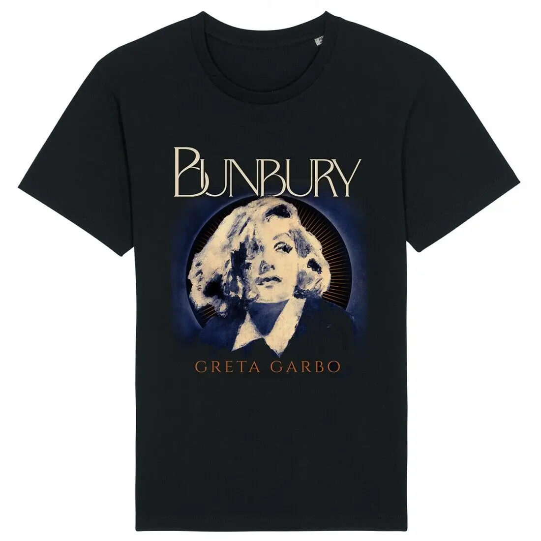 Rétro BUNBURY Greta Garbo Chemise Manches Courtes Noir Unisexe Taille S-5XL NE1961 manches longues