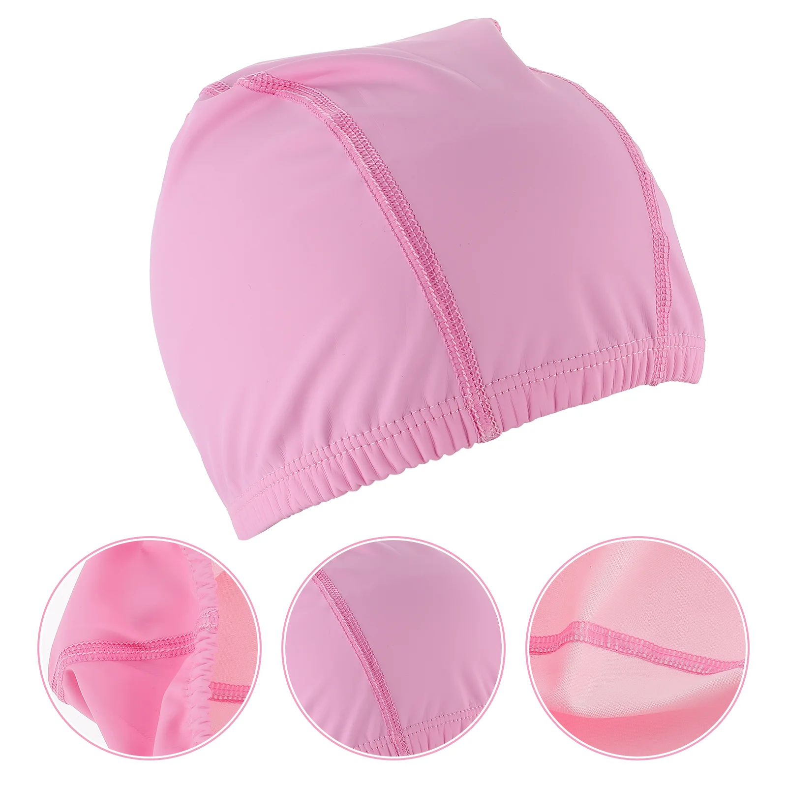 

Waterproof Swim Cap Pu Coated Swimming Elastic Hat Supply Men and Women Caps for