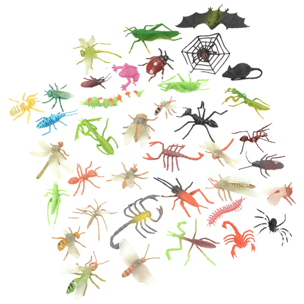 

39 Pcs Insect Model Toys Simulation Insects Realistic Bugs Figures Themed Set Plastic Fun Models Preschooler Science