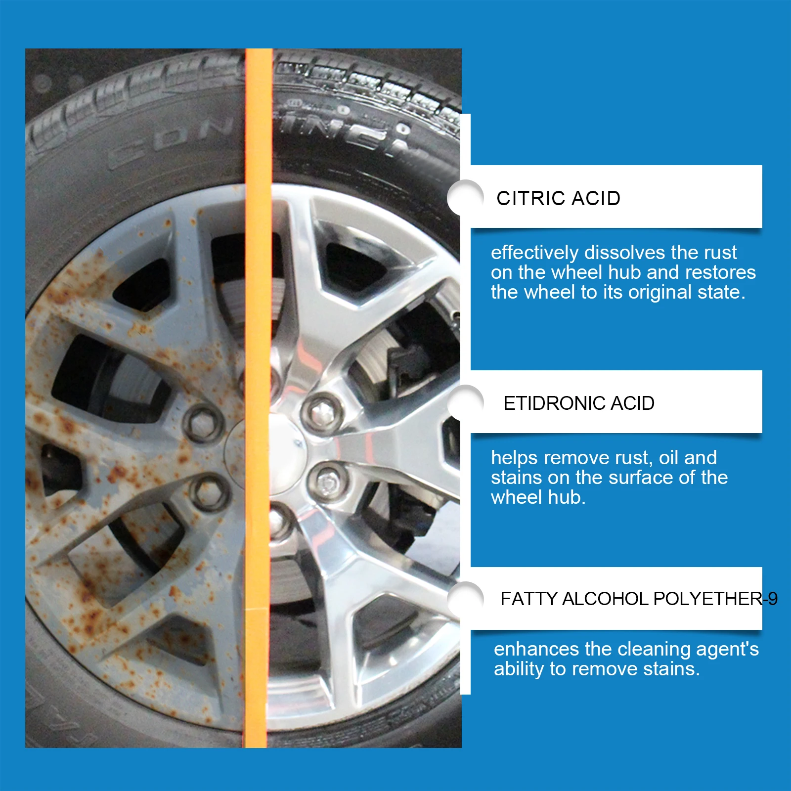 30/100ML Metal Rust Remover Multifunctional Automotive Wheel Polishing And Refurbishing Agent Faucet Stainless Steel RustRemover