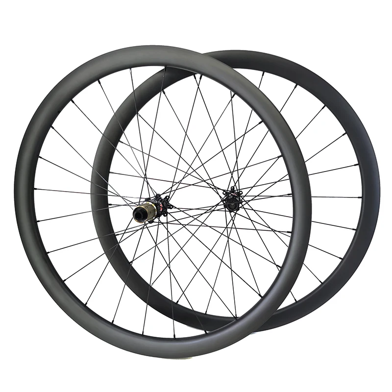 

30mm Width 39mm Tubeless Carbon Road Disc Brake Wheels Gravel Bike 700c Cyclocross Bicycle 24mm Novatec D411SB D412SB HG XD XDR