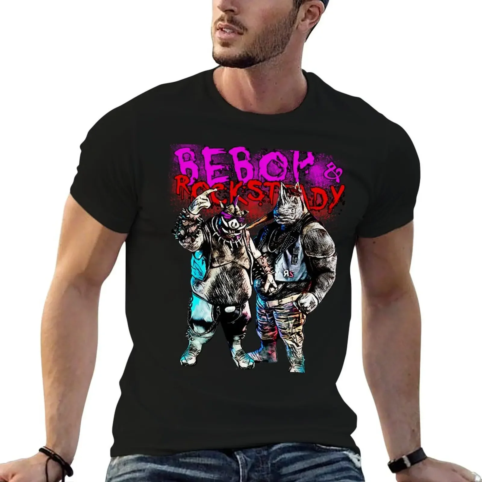 Bebop and Rocksteady T-Shirt cute clothes shirts graphic anime shirts graphic tee mens graphic t-shirts anime