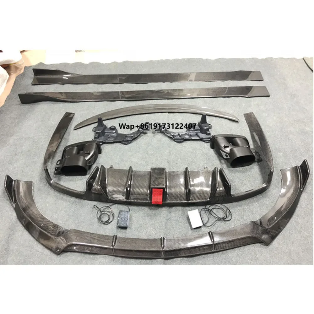 

Carbon Fiber Front Bumper Lip Rear Diffuser Spoiler Side Skirts for E Class W213 E200 E300 E320 E63 2017-2019 Body Kits