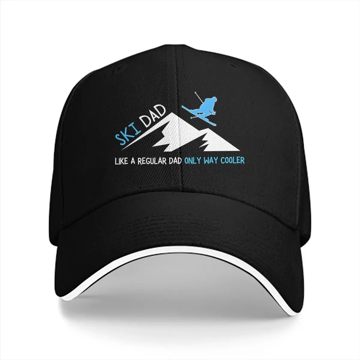 Ski Dad Like A Regular Dad Only Way Cooler Baseball Caps Peaked Cap Father Day Sun Shade Hats for Men Women