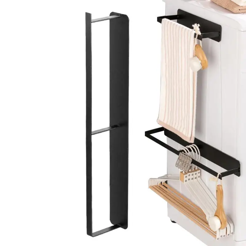 Clothes Hanger Holder Punch-Free Wall-Mounted Hanger Organizers and Storage Magnetic Absorption Wardrobe Balcony Clothes Hanger