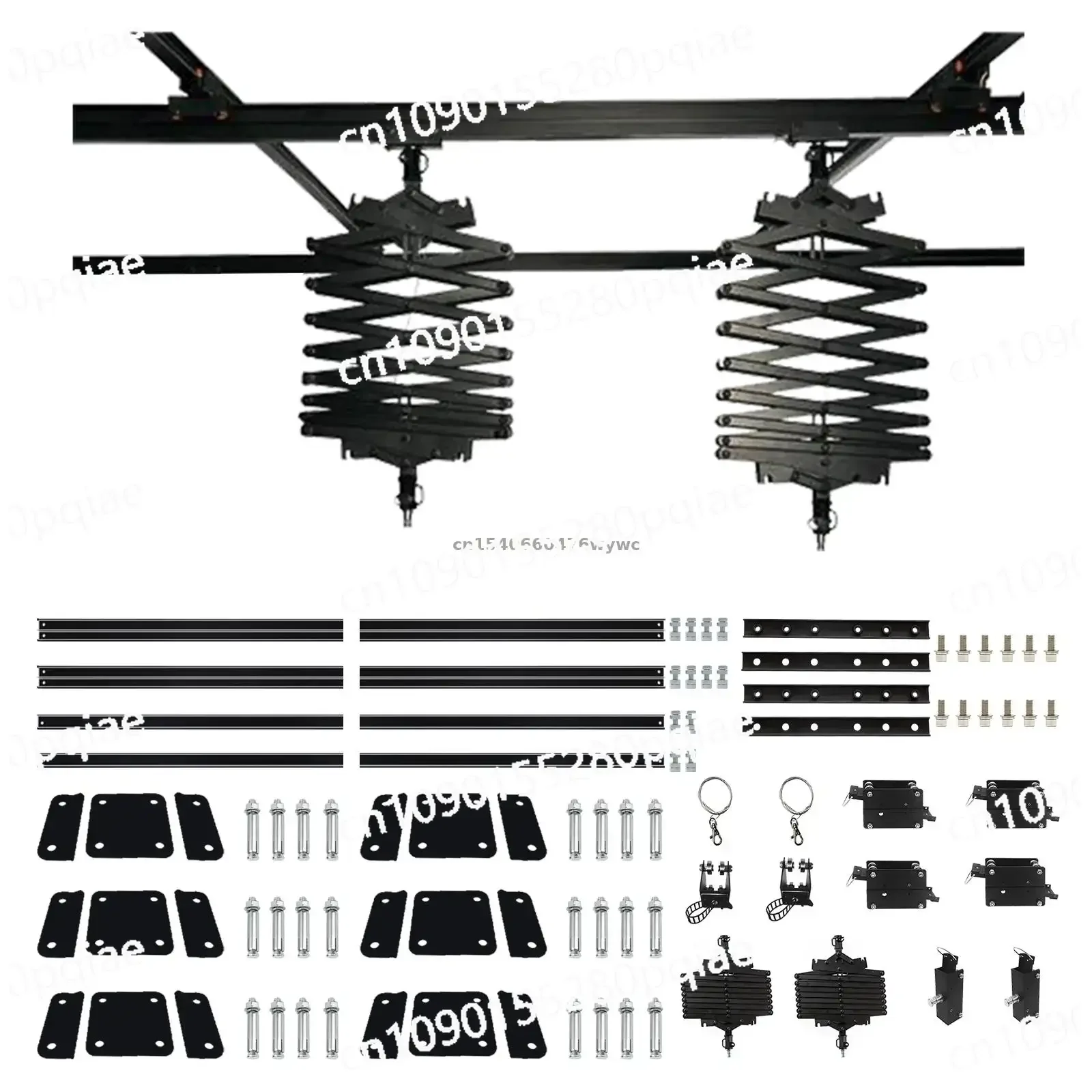 3*3M Ceiling Rail Track System Photo Studio Pantograph Photography Ceiling Support System Lamp Hanger 43-200CM