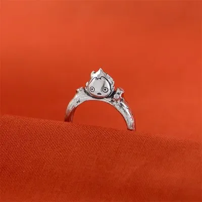 Anime Hayao Miyazaki Ghiblihar's Mobile Castle Casif Opening Ring Birthday Gift Ring