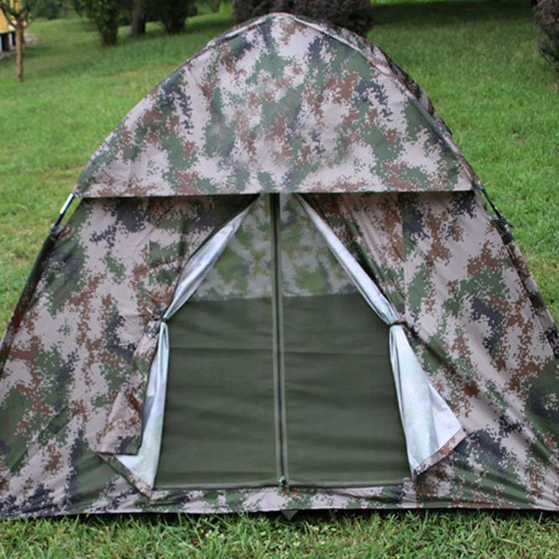 wholesale 1-2 person camouflage camping tent waterproof canopy tent for hiking beach tent