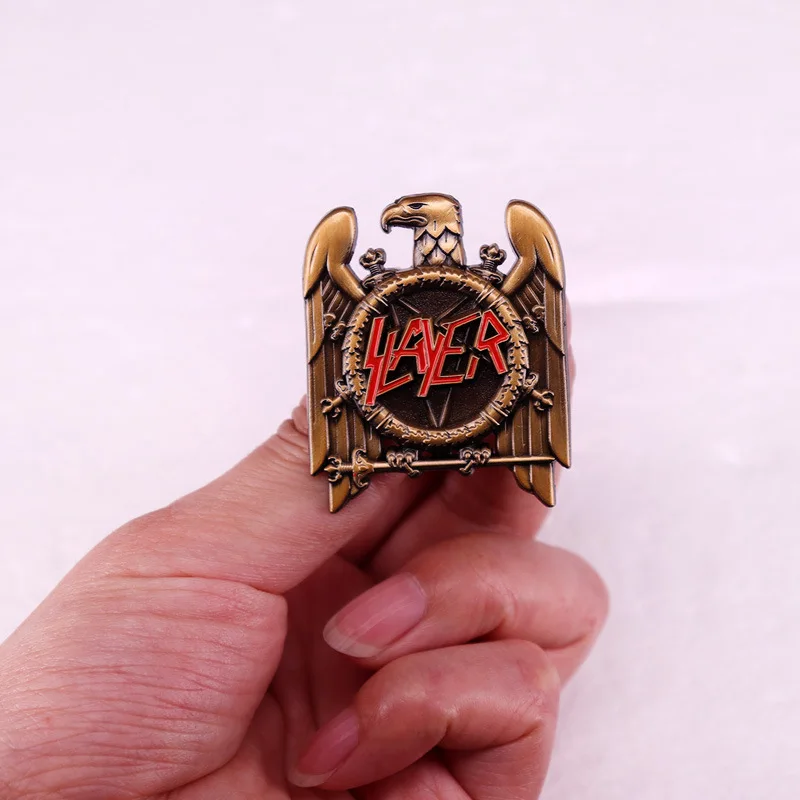 Retro Heavy Metal Band Pop Music Logo Badge Creative Hard Enamel Pin Decoration Music Lovers Fans Gift Collect