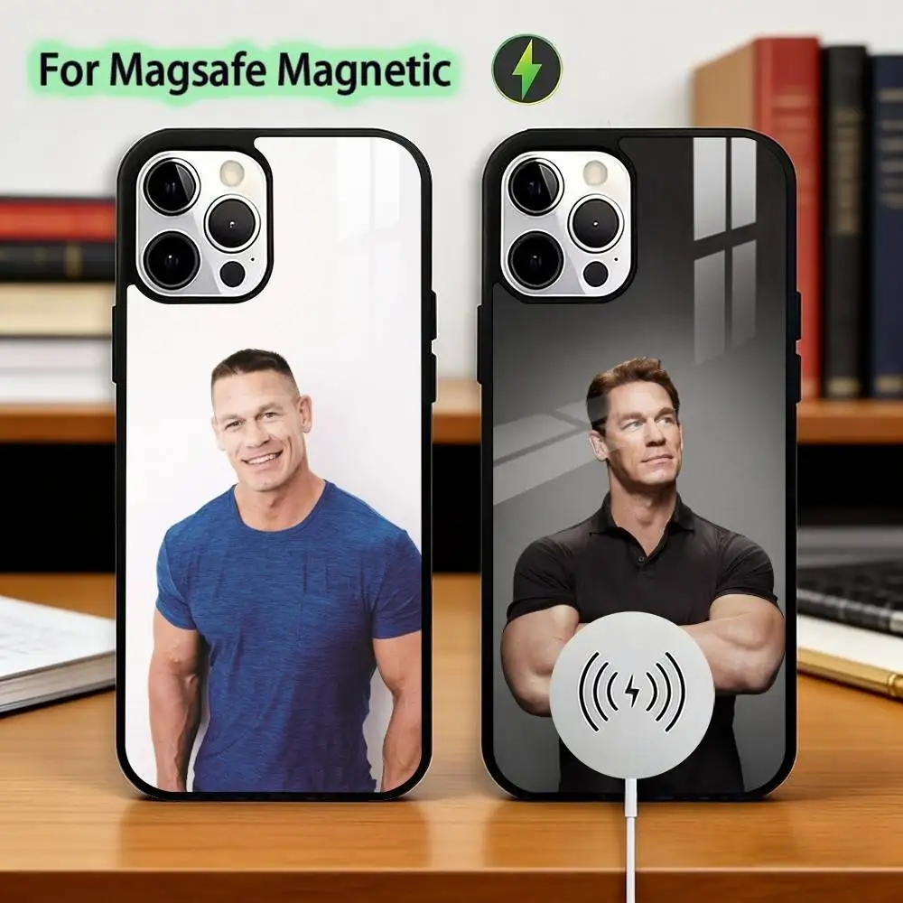 

John W-Wrestler C-Cena Phone Case For iPhone17,16,15,14,13,12,11 Plus,Pro Magnetic with Magsafe Wireless Charging