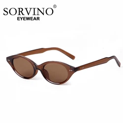 SORVINO Women Cat Eye Sunglasses For ladies Traval street photography uv400 sun glasses black brown