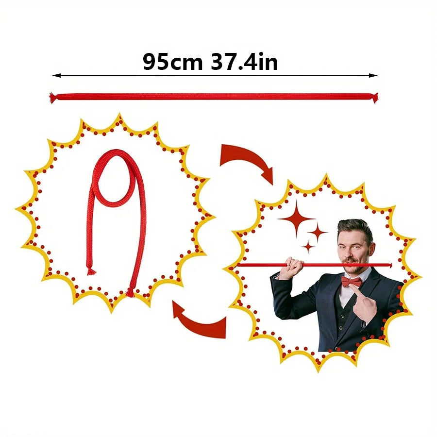 Corda Magica per Commedia, Accessorio Flessibile per Illusionismo, Trucco per Principianti, Scherzi Visivi, Abilità di Performance Divertenti ZSY