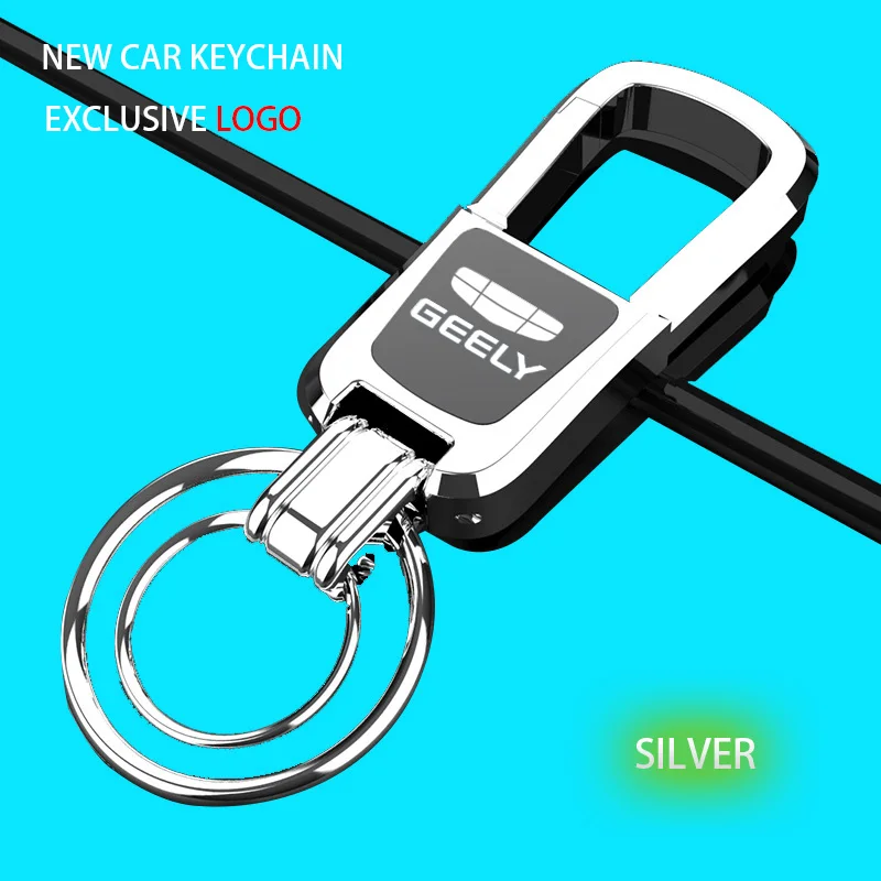 

Metal Car Key Chain Key Ring Key Case Cover For GEELY GC6 GC9 EMGRAND EC7 EC8 CK ATLAS CK2 CK3 GT GX3 Pro Auto Accessories 2024