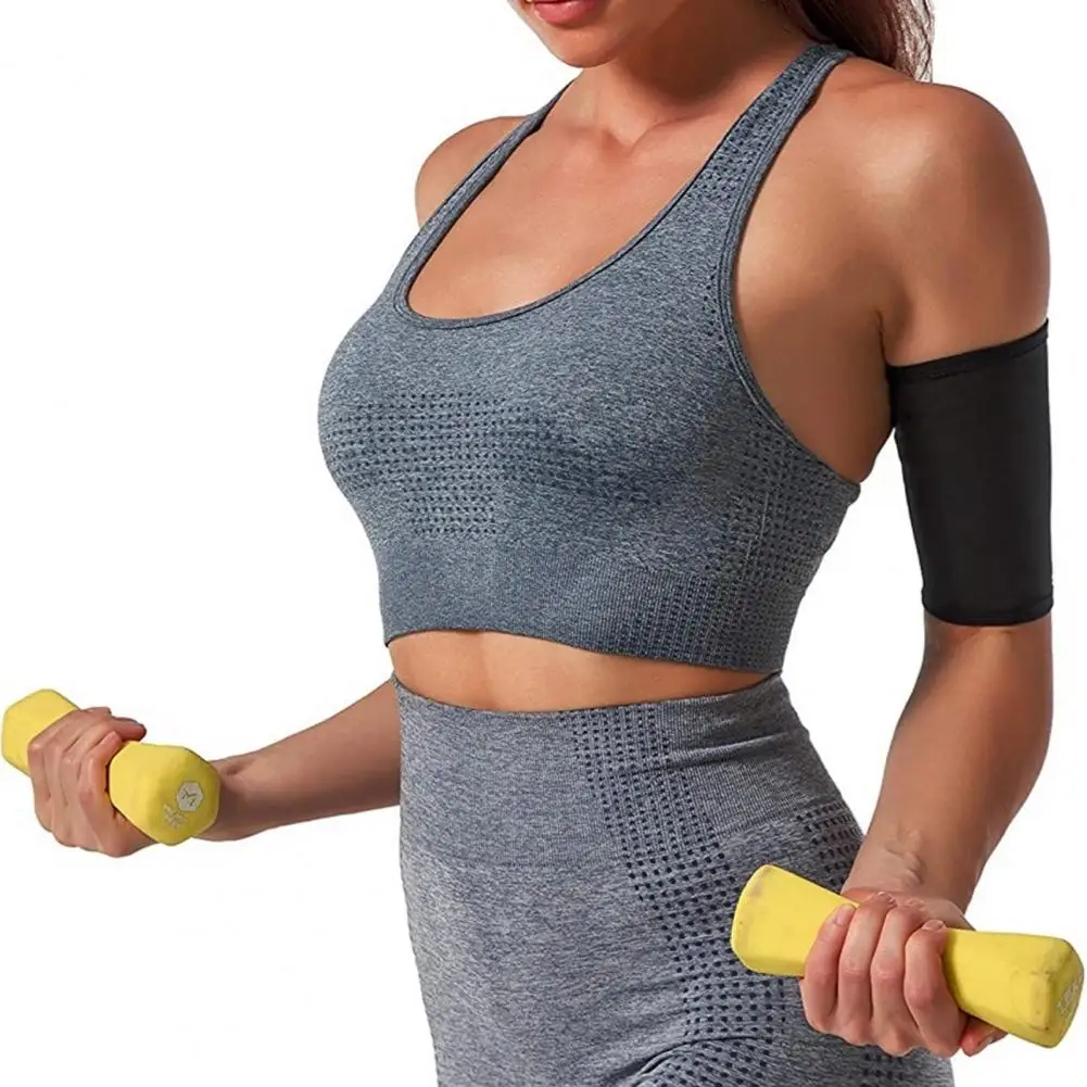 Arm Trimmer Compression Sleeve Elastic Men Women Sauna Sweat Arm Shaper Band Sports Workout Fitness Arm Slimmer Trainer Wrap