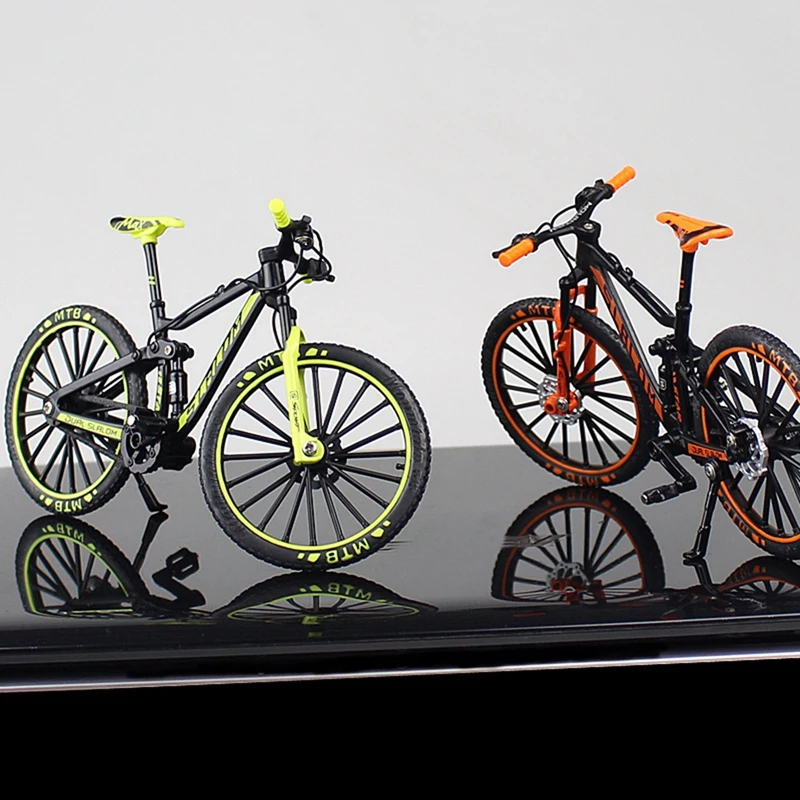 Mini 1:10 Alloy Bicycle Model Diecast Metal Finger Mountain Bike Downhill Bike Adult Collectible Children Toys