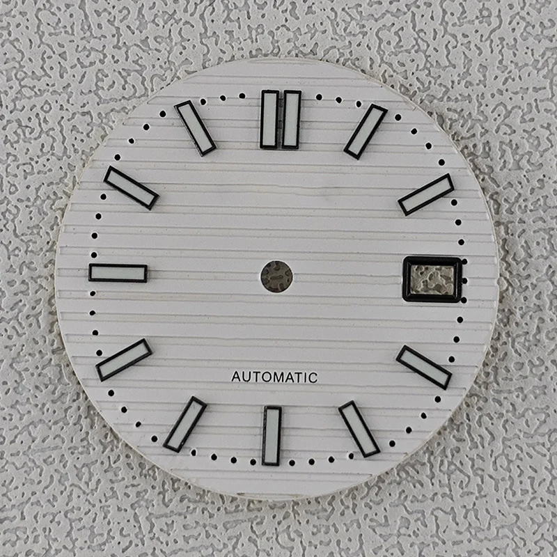 قرص ساعة 30.5 ملم مع عقارب ساعة نوتيلوس صن راي فيت NH35 NH36 وجوه حركة أوتوماتيكية