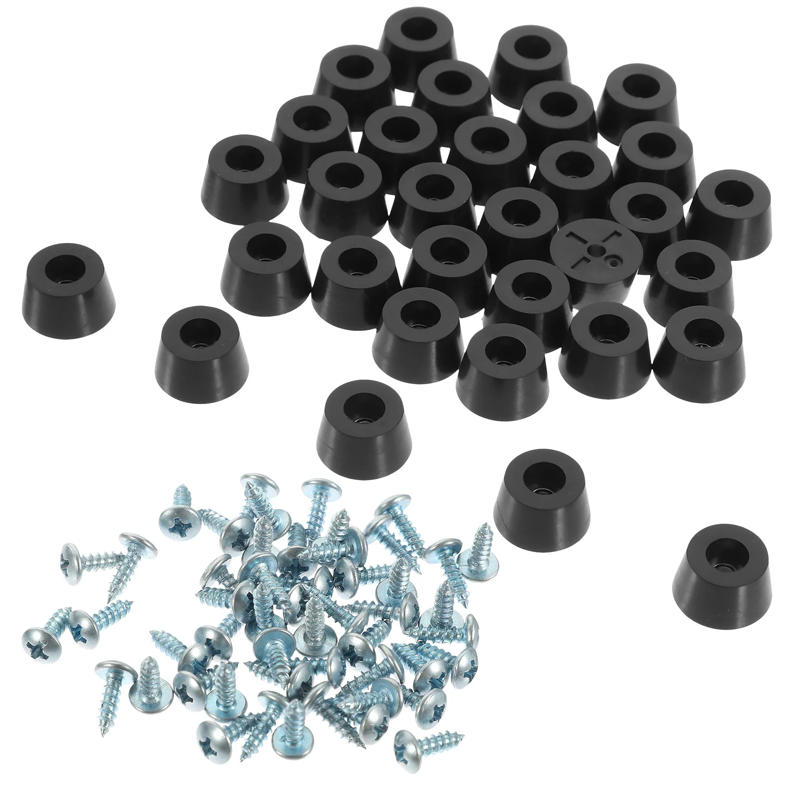 

60Pcs Rubber Chair Feet Pads Anti-Slip Furniture Leg Protectors for Table Desk Stool Cabinet Noise Reducing Floor Protection