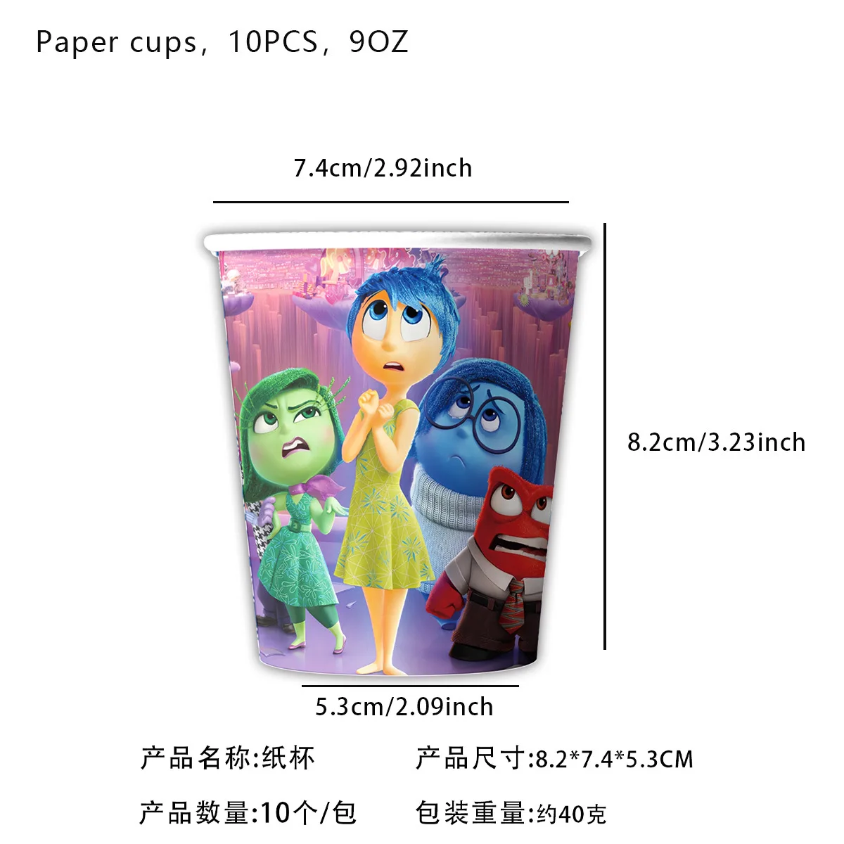 Disney Inside Out Birthday Decor Inside Out Disposable Tableware Tablecloth Cups Plates Balloons Baby Shower Kids Party Supplies