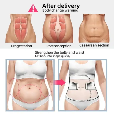 Seamless Postpartum Body Shaper Belly Contracting Solid Color Women Girdle Belt Tummy Control Thin Waist Trainer All Seasons