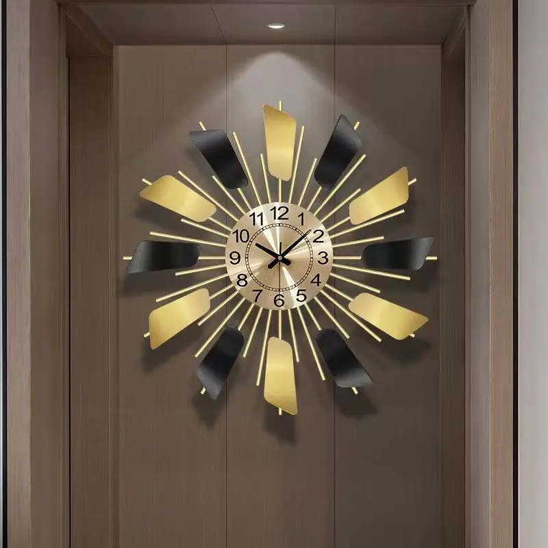 

2025 Modern Luxury Quartz Wall Clock 55cm Large Hanging Decorative Watch for Home Living Room Silent Dropshipping