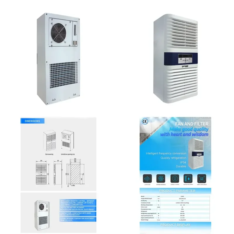 Hot Selling IP54 Refrigeration Unit Indoor Outdoor Air Conditioner for Cabinet Automation Industry