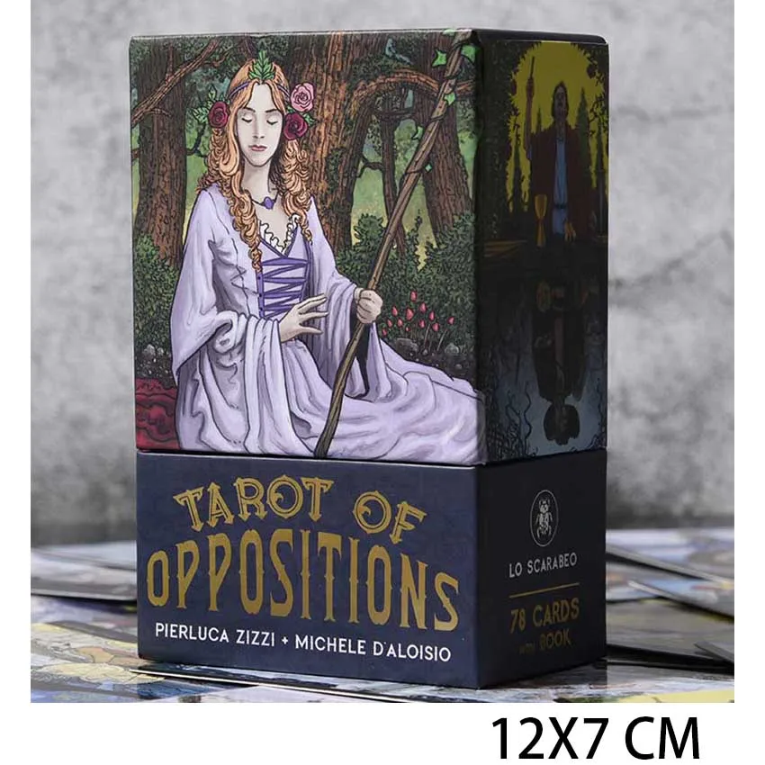 12x7 cm Lunalapin Tavşan Tarot Destesi Kart Oyunları, Ciltli kutu, Kağıt Manua