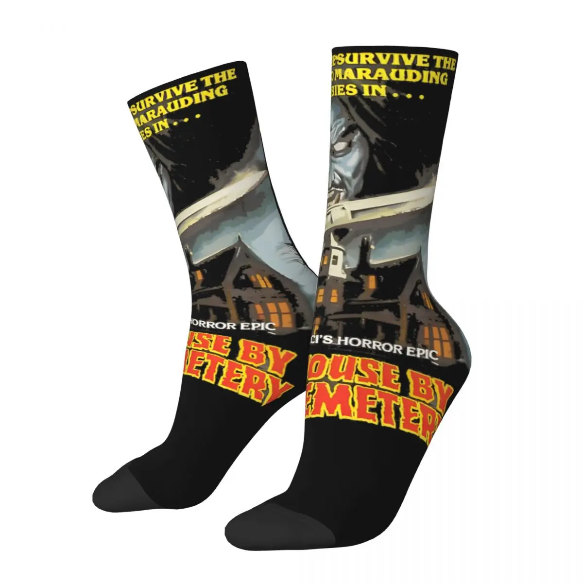 The House By The Cemetery Horror Movie Socks Merchandise For Men Women Skateboard Socks Warm Best Gifts