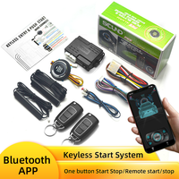Universal Car Alarm Auto Start Stop System Remote Control Engine Ignition Autostart Kit Keyless Push Start System Car Accessorie