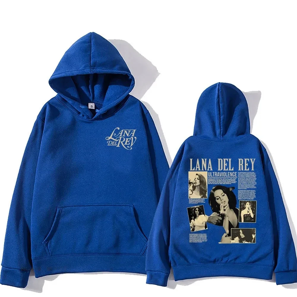 Camisolas casuais de manga comprida para homens e mulheres, impressão gráfica Singer, Hip Hop Hoodies, Fans Clothing, Hoody, Lana Del Rey