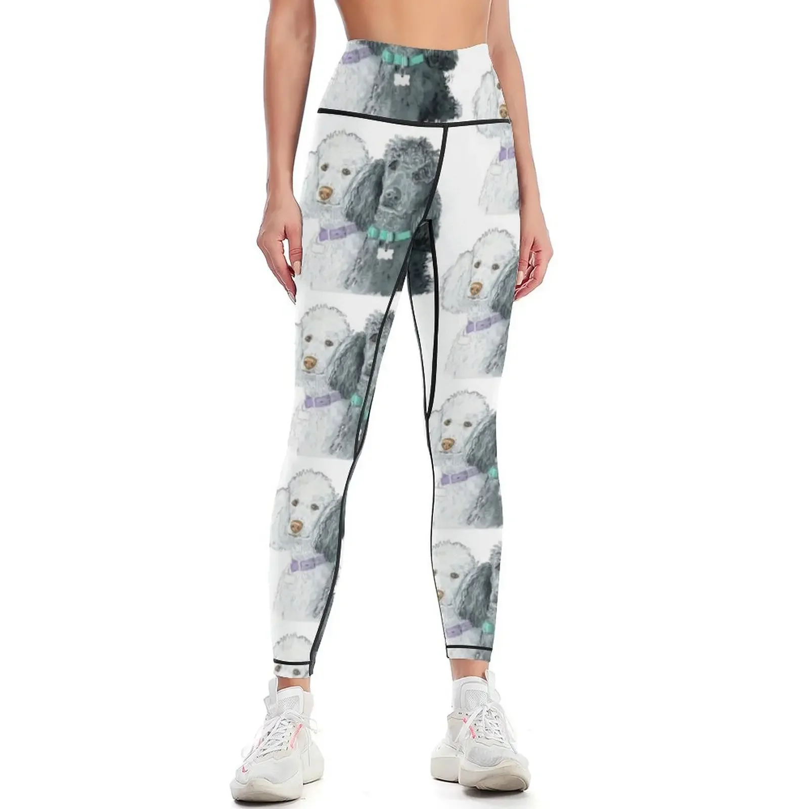 

Two Poodles Leggings jogging pants sports for Pants sport active wear Womens Leggings