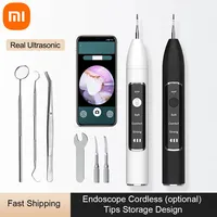 Xiaomi Real Ultrasonic Dental Tartar Eliminator with Camera Scaling Picks Calculus Plaque Remover for Teeth Cleaning Kit Tools