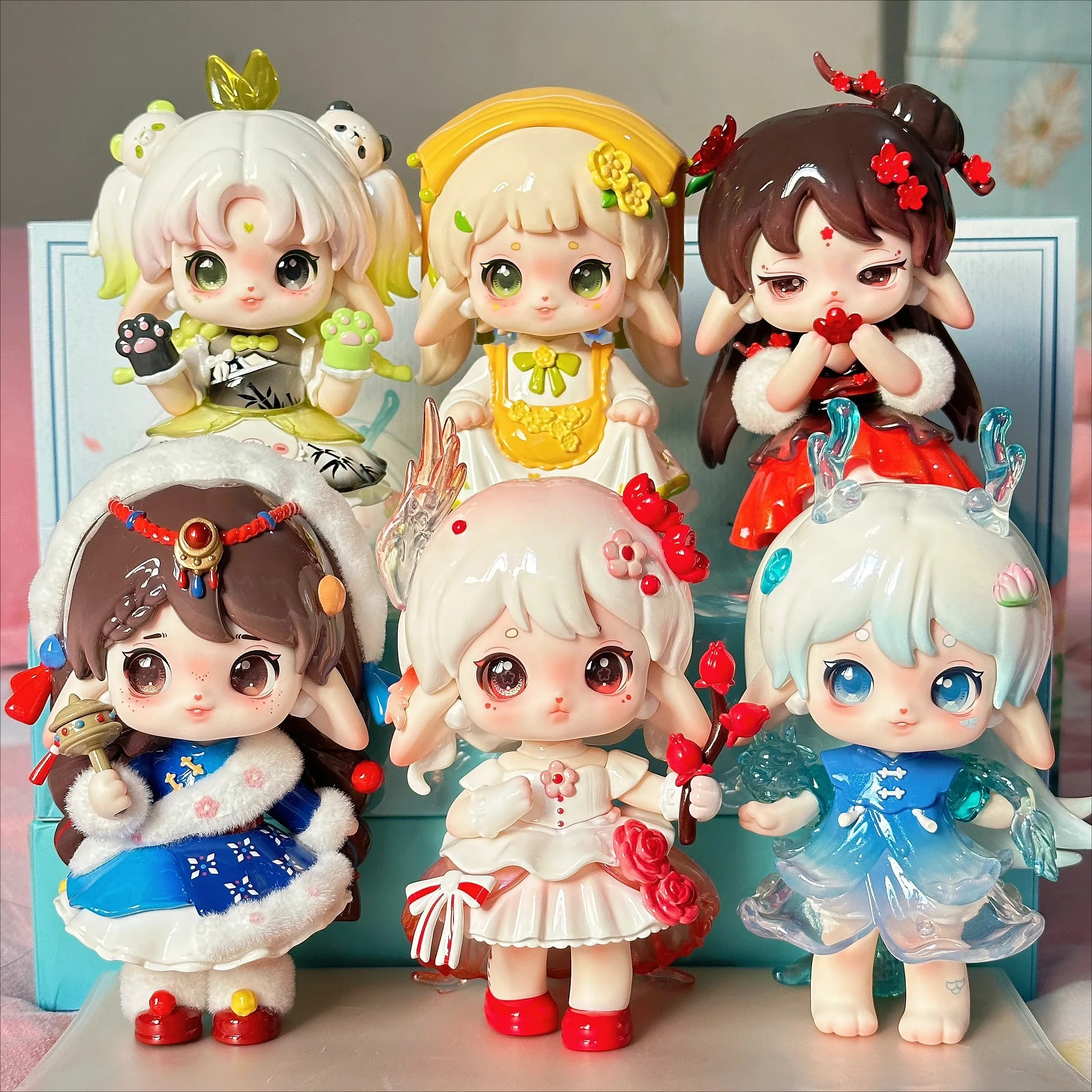 

Подлинная серия рубинов Чжи, чайный заказ, слепая коробка второго поколения, милые куклы, игрушки для девочек, хорошие подарки на заказ, игрушка