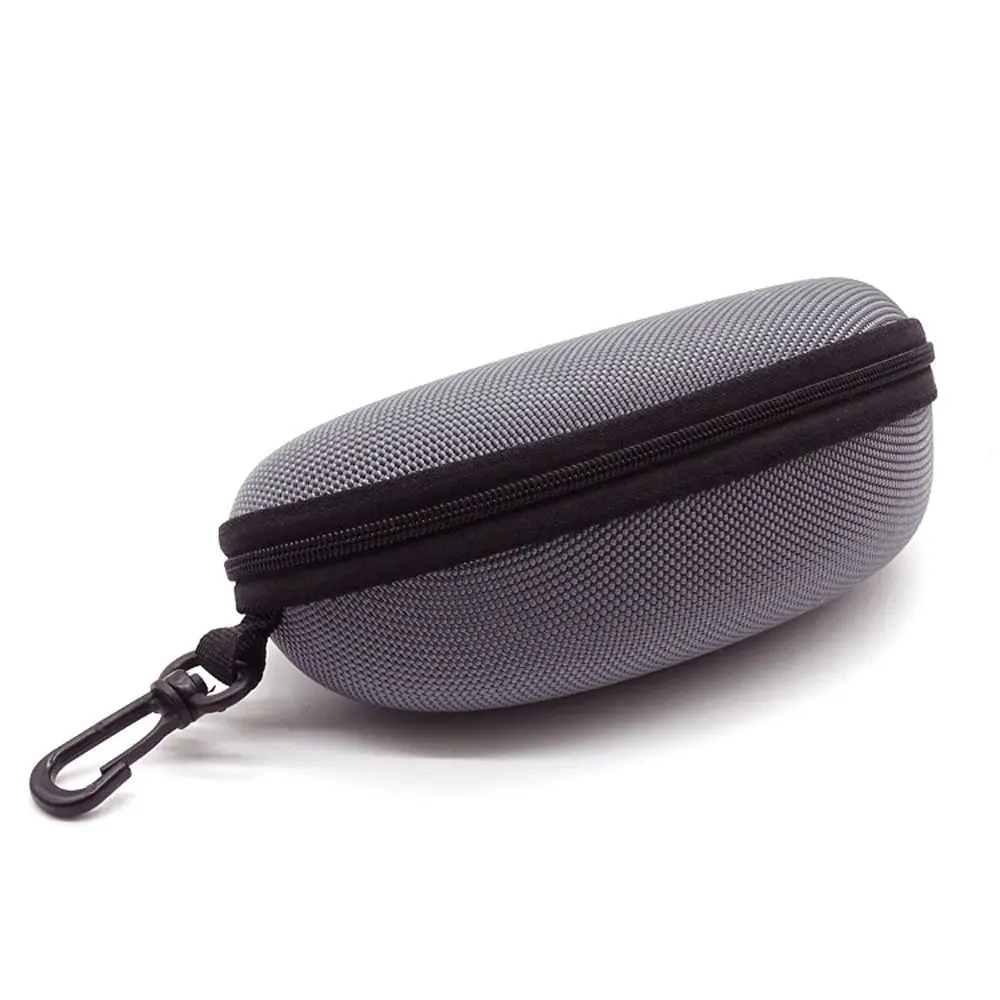Fashion Portable Eyewear Storage Box Zipper Box with Hook Men Women Shell Clam Pouch Hard Case Sunglasses Bag Eye Glasses Box