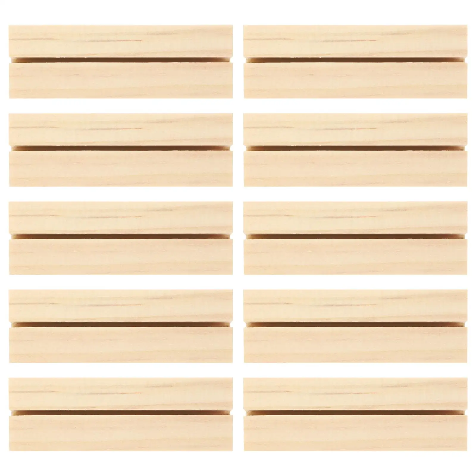 

Wooden Card Holder Phone Wallet Memo Memorandum Photo Stand Picture Business Office