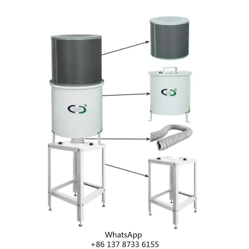 Reliable Quality Smoke Fume Separator Machine Extractors Media Filter Oil Mist Centrifugal Collector For Cnc Machine