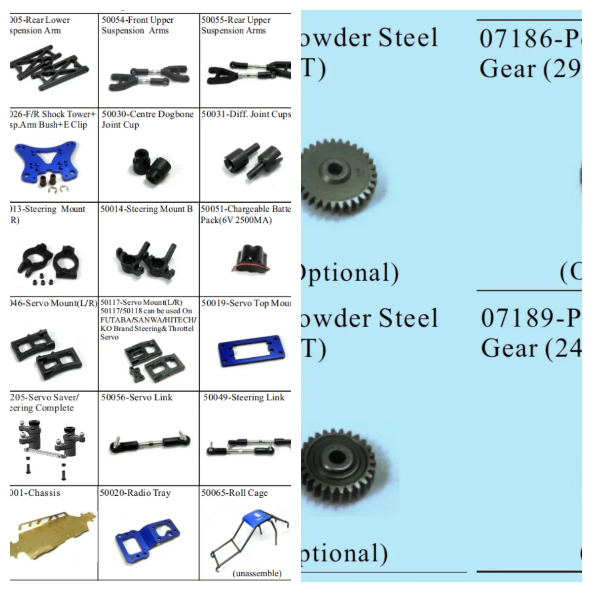 

HSP Spare Parts Powder Steel Gear 07185 07186 07187 07189 For 1/5 4WD Offroad Vehicle 94054