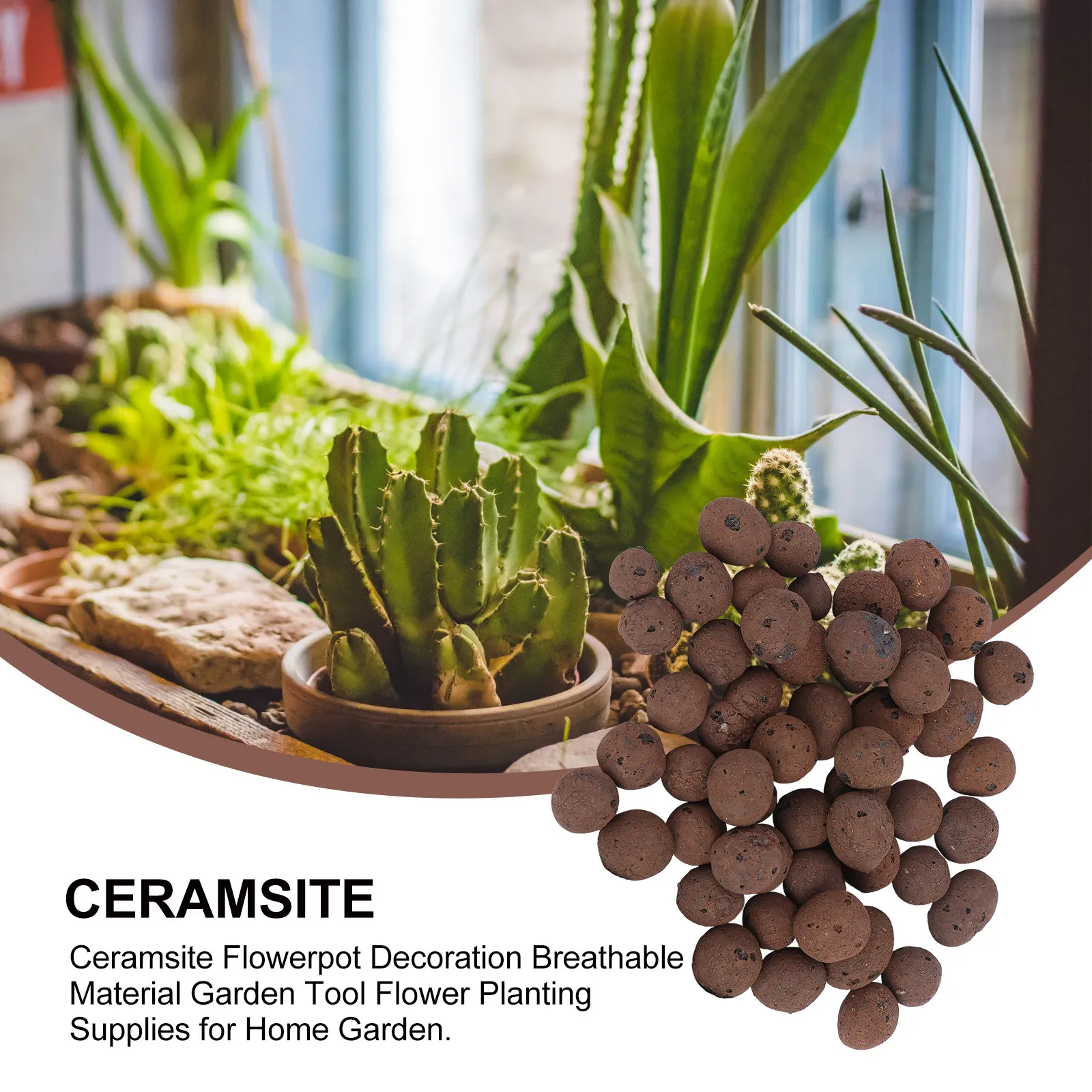 2 Bags Hydroponic Terracotta Granules Premium Ceramsite for Flower Planting Breathable Garden Tool with Strong Filterability - view 2