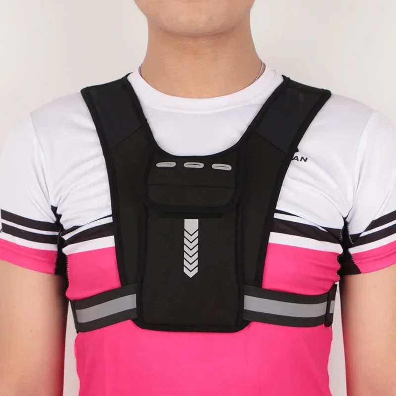Exercise Equipment Running Bags Men Women Adjustable Belt Fitness Night Sports Chest Pocket Mobile Phone Storage Bag Running Bac