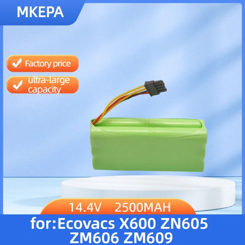 Никель-металлогидридный аккумулятор 14,4 в 2500 мАч Для Ecovacs Deebot Deepoo X600 ZN605 ZN606 ZN609 Midea Redmond staubsauger