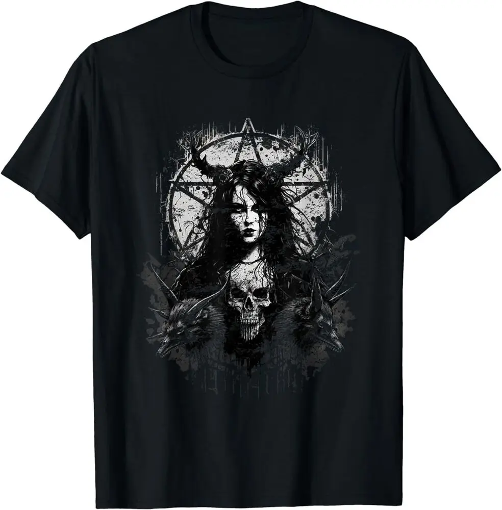 Dark Gothic Aesthetic - Occult Unholy Grunge T-Shirt Anime Graphic T-shirts For Men Clothing Women Short Sleeve Tees Y2K Tops