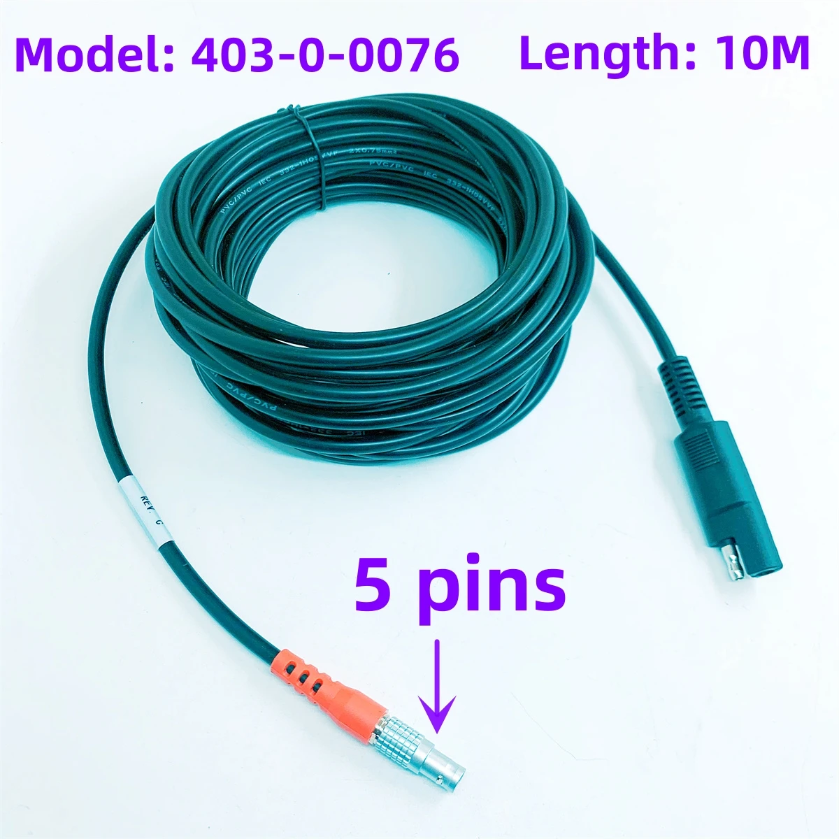 

Power cable 403-0-0076 for Sokkia SAE TO 5 PIN cable